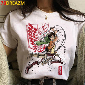 2021 Hot Anime Final Season  Attack on Titan T Shirt Men Kawaii Summer Tops Titans Attack Graphic Tees Levi Harajuku Tshirt Male