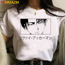 Load image into Gallery viewer, 2021 Hot Anime Final Season  Attack on Titan T Shirt Men Kawaii Summer Tops Titans Attack Graphic Tees Levi Harajuku Tshirt Male