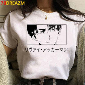 2021 Hot Anime Final Season  Attack on Titan T Shirt Men Kawaii Summer Tops Titans Attack Graphic Tees Levi Harajuku Tshirt Male