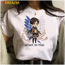 Load image into Gallery viewer, 2021 Hot Anime Final Season  Attack on Titan T Shirt Men Kawaii Summer Tops Titans Attack Graphic Tees Levi Harajuku Tshirt Male