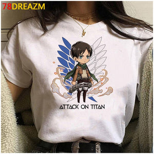 2021 Hot Anime Final Season  Attack on Titan T Shirt Men Kawaii Summer Tops Titans Attack Graphic Tees Levi Harajuku Tshirt Male