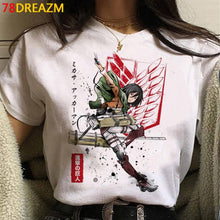 Load image into Gallery viewer, 2021 Hot Anime Final Season  Attack on Titan T Shirt Men Kawaii Summer Tops Titans Attack Graphic Tees Levi Harajuku Tshirt Male