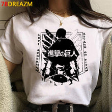 Load image into Gallery viewer, 2021 Hot Anime Final Season  Attack on Titan T Shirt Men Kawaii Summer Tops Titans Attack Graphic Tees Levi Harajuku Tshirt Male