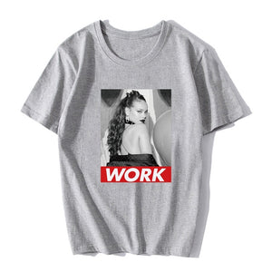 Summer Fashion T Shirts Rihanna Harajuku Men T Shirt Cotton Funny Oversized T Shirt Boyfriend Gift Black XS To 3XL Streetwear