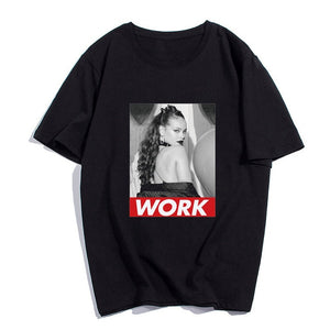 Summer Fashion T Shirts Rihanna Harajuku Men T Shirt Cotton Funny Oversized T Shirt Boyfriend Gift Black XS To 3XL Streetwear