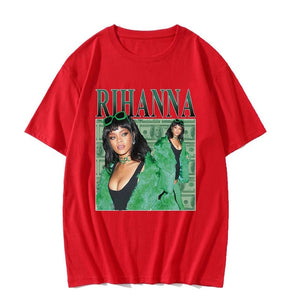 Summer Fashion T Shirts Rihanna Harajuku Men T Shirt Cotton Funny Oversized T Shirt Boyfriend Gift Black XS To 3XL Streetwear