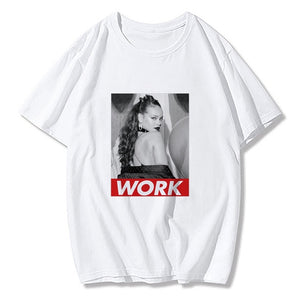 Summer Fashion T Shirts Rihanna Harajuku Men T Shirt Cotton Funny Oversized T Shirt Boyfriend Gift Black XS To 3XL Streetwear