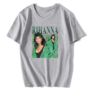 Summer Fashion T Shirts Rihanna Harajuku Men T Shirt Cotton Funny Oversized T Shirt Boyfriend Gift Black XS To 3XL Streetwear