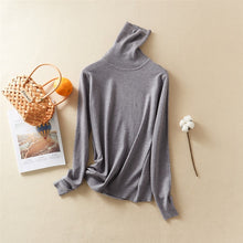 Load image into Gallery viewer, Marwin New-Coming Autumn Winter Tops Solid Turn-Down Collar Pullovers Female Thick Turtleneck Knitted High Street  Women Sweater