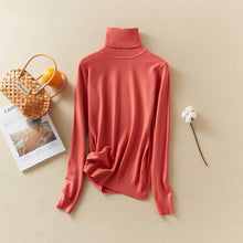 Load image into Gallery viewer, Marwin New-Coming Autumn Winter Tops Solid Turn-Down Collar Pullovers Female Thick Turtleneck Knitted High Street  Women Sweater