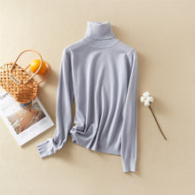 Load image into Gallery viewer, Marwin New-Coming Autumn Winter Tops Solid Turn-Down Collar Pullovers Female Thick Turtleneck Knitted High Street  Women Sweater