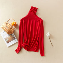 Load image into Gallery viewer, Marwin New-Coming Autumn Winter Tops Solid Turn-Down Collar Pullovers Female Thick Turtleneck Knitted High Street  Women Sweater