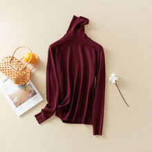 Load image into Gallery viewer, Marwin New-Coming Autumn Winter Tops Solid Turn-Down Collar Pullovers Female Thick Turtleneck Knitted High Street  Women Sweater