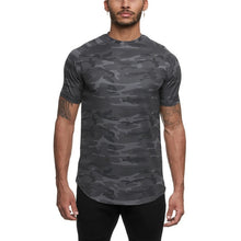 Load image into Gallery viewer, 2021 Camo Sport Shirt Men Short Sleeve Workout Gym TShirt Men Compression Slim Fit Running Tshirt Men Fitness Tops Sport T Shirt