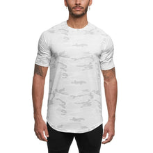 Load image into Gallery viewer, 2021 Camo Sport Shirt Men Short Sleeve Workout Gym TShirt Men Compression Slim Fit Running Tshirt Men Fitness Tops Sport T Shirt