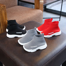 Load image into Gallery viewer, Autumn Winter Kids Sneakers Children Casual Shoes Slip-on Breathable Kids Socks Shoes Non-slip Snow Boots Boys Girls Sport Shoes