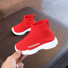Load image into Gallery viewer, Autumn Winter Kids Sneakers Children Casual Shoes Slip-on Breathable Kids Socks Shoes Non-slip Snow Boots Boys Girls Sport Shoes
