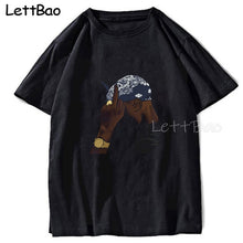 Load image into Gallery viewer, Tupac 2pac Hip Hop Funny T-shirt T Shirt Men Vintage Graphic Novelty Streetwear T Shirt Punk Custom Summer Japanese Kpop Clothes