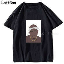 Load image into Gallery viewer, Tupac 2pac Hip Hop Funny T-shirt T Shirt Men Vintage Graphic Novelty Streetwear T Shirt Punk Custom Summer Japanese Kpop Clothes