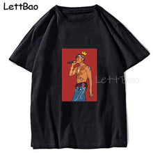 Load image into Gallery viewer, Tupac 2pac Hip Hop Funny T-shirt T Shirt Men Vintage Graphic Novelty Streetwear T Shirt Punk Custom Summer Japanese Kpop Clothes