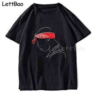 Tupac 2pac Hip Hop Funny T-shirt T Shirt Men Vintage Graphic Novelty Streetwear T Shirt Punk Custom Summer Japanese Kpop Clothes