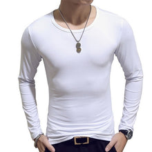 Load image into Gallery viewer, 2021 Men Casual T Shirts Long Sleeve Print Tops V neck Slim Tees Shirt Summer Mens Clothing Fashion Tshirt Oversized Undetshirts