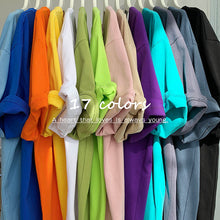 Load image into Gallery viewer, Extfine 100% Combed Cotton Short Sleeve T-shirt Men 2021 Summer Casual Tshirt Women Basic Harajuku Soft T Shirt Tops Tee