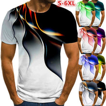 Load image into Gallery viewer, Men 3D Printed T-Shirt Personality Lightning T Shirt Short Sleeve Casual T Shirt 2021 New Summer Fashion T-Shirt