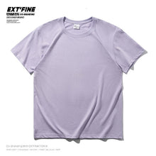 Load image into Gallery viewer, Extfine 100% Combed Cotton Short Sleeve T-shirt Men 2021 Summer Casual Tshirt Women Basic Harajuku Soft T Shirt Tops Tee