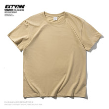 Load image into Gallery viewer, Extfine 100% Combed Cotton Short Sleeve T-shirt Men 2021 Summer Casual Tshirt Women Basic Harajuku Soft T Shirt Tops Tee