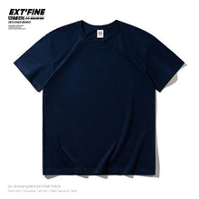 Load image into Gallery viewer, Extfine 100% Combed Cotton Short Sleeve T-shirt Men 2021 Summer Casual Tshirt Women Basic Harajuku Soft T Shirt Tops Tee