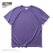 Load image into Gallery viewer, Extfine 100% Combed Cotton Short Sleeve T-shirt Men 2021 Summer Casual Tshirt Women Basic Harajuku Soft T Shirt Tops Tee