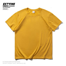 Load image into Gallery viewer, Extfine 100% Combed Cotton Short Sleeve T-shirt Men 2021 Summer Casual Tshirt Women Basic Harajuku Soft T Shirt Tops Tee