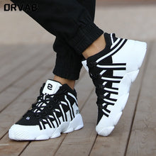 Load image into Gallery viewer, Brand Fashion Men Luxury Sneakers Split Leather City Leisure Men Casual Shoes Breathable Walking Footwear Male Shoes Men Flats