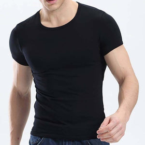 2021 New Tops Men T Shirt Fitness T-shirts Mens V neck Man T-shirt For Male Tshirts M-4XL Plue Size B0667