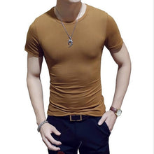 Load image into Gallery viewer, 2021 Men Casual T Shirts Long Sleeve Print Tops V neck Slim Tees Shirt Summer Mens Clothing Fashion Tshirt Oversized Undetshirts