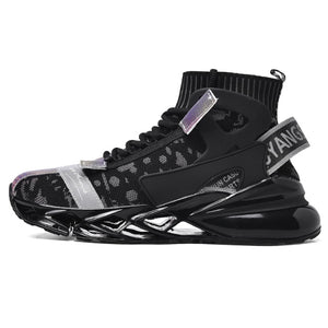 High-Top Blade Sock Sneakers Running Shoes For Men Air Cushion Outdoor Jogging Zapatillas Mesh Breathable Male Zapatos Brand New