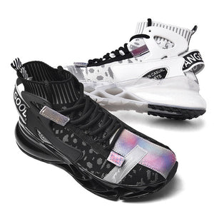 High-Top Blade Sock Sneakers Running Shoes For Men Air Cushion Outdoor Jogging Zapatillas Mesh Breathable Male Zapatos Brand New