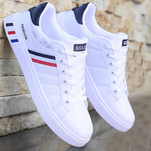Load image into Gallery viewer, White vulcanized sneakers boys cheap flat comfortable shoes men autumn spring 2021 fashion sneakers