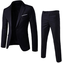 Load image into Gallery viewer, Men Spring 2 Pieces Classic Blazers Suit Sets Men Business Blazer +Pants Suits Sets Autumn Men Wedding Party Set