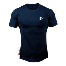 Load image into Gallery viewer, 2021 New brand Clothing fitness Running t shirt men O-neck t-shirt cotton bodybuilding Sport shirts tops gym men t shirt