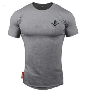 2021 New brand Clothing fitness Running t shirt men O-neck t-shirt cotton bodybuilding Sport shirts tops gym men t shirt