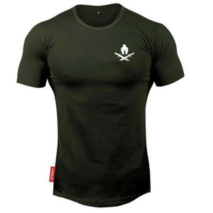 2021 New brand Clothing fitness Running t shirt men O-neck t-shirt cotton bodybuilding Sport shirts tops gym men t shirt