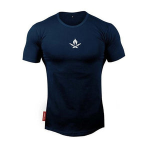 2021 New brand Clothing fitness Running t shirt men O-neck t-shirt cotton bodybuilding Sport shirts tops gym men t shirt