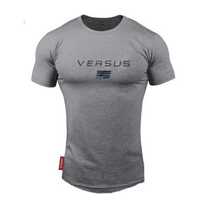 2021 New brand Clothing fitness Running t shirt men O-neck t-shirt cotton bodybuilding Sport shirts tops gym men t shirt