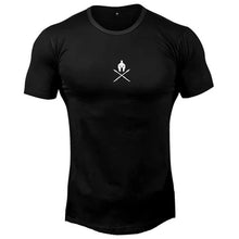 Load image into Gallery viewer, 2021 New brand Clothing fitness Running t shirt men O-neck t-shirt cotton bodybuilding Sport shirts tops gym men t shirt