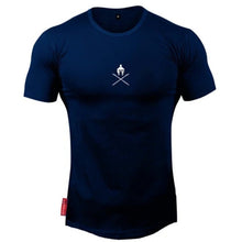 Load image into Gallery viewer, 2021 New brand Clothing fitness Running t shirt men O-neck t-shirt cotton bodybuilding Sport shirts tops gym men t shirt