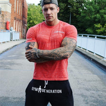 Load image into Gallery viewer, 2021 New Quick Dry Running T-shirt Fitness Tight Short Sleeve T-Shirts men  Compression T-shirt Sport Shirt Men Gym T Shirt 3XL