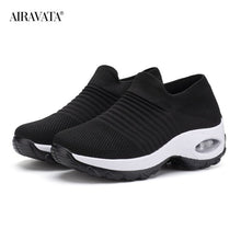Load image into Gallery viewer, Women&#39;s walking shoes Fashion Casual Sport Shoes Sneakers Autumn Platform Flat Slip-on Comfortable Outdoor