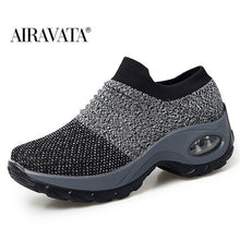 Load image into Gallery viewer, Women&#39;s walking shoes Fashion Casual Sport Shoes Sneakers Autumn Platform Flat Slip-on Comfortable Outdoor